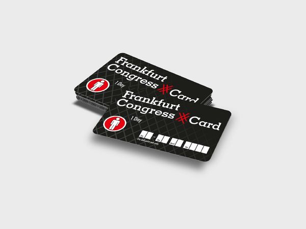 Beispiel einer Frankfurt Congress Card für Kongressteilnehmende.