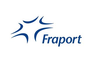 Dunkelblaues Fraport-Logo.
